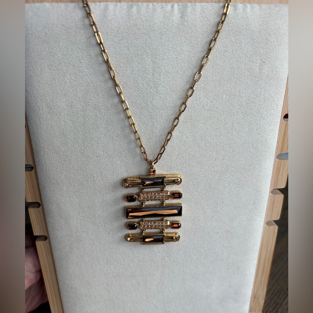 Givenchy Vintage Amber Stone Necklace - Picture 2 of 6